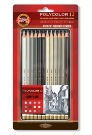 Koh-I-Noor Kredki o��wkowe Polycolor w metalowym opakowaniu 3822 12 szt.
