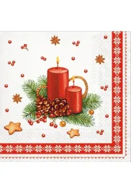 Paw Serwetki �wieczki z ramk� 33x33 cm