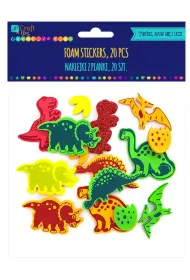 Dalprint Naklejki z pianki Dinozaury 20 szt.