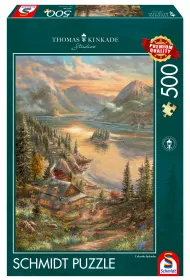 Puzzle 500 el. PQ Thomas Kinkade nad jeziorem Schmidt