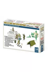 WWII Za�oga czo�gu USA z wyposa�eniem 1:48