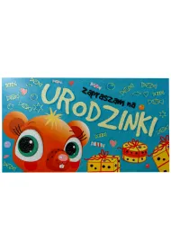 Zaproszenie urodzinowe dla dzieci 5 szt.