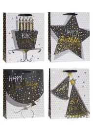Rozette Torebka ozdobna brokat mix 26x32x10cm