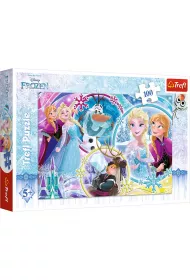 Puzzle 100 el. Kraina przyja�ni. Frozen 16340 Trefl