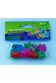Craft with Fun Ozdoba dekoracyjna drewniana biedronka/motyl 10 szt.