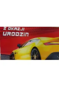 Kukartka Karnet B6 3DV-195 Urodziny samoch�d