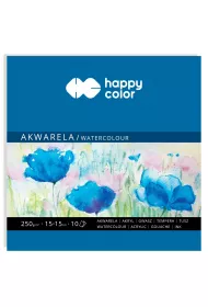 Happy Color Blok akwarelowy Art, 15x15, 250g, 10 arkuszy