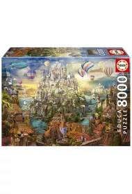 Puzzle 8000 el. Miasto marze� Educa