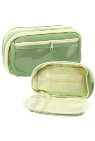 LeanToys Pi�rnik szkolny dwukomorowy z kieszonkami 22cm