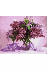 Twoje Hobby Malowanie po numerach - Kwiaty bzu 40x50cm