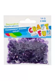 Craft with Fun Cekiny transparentne 8mm, 14g