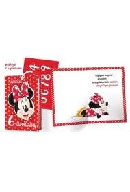 Kukartka Karnet B6 DSK-021 Urodziny Myszka Minnie (wymienne cyfry)