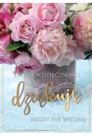 Kukartka Karnet Dzi�kuj� Kwiaty PR-373
