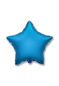 Balon foliowy Gwiazda niebieska 45cm