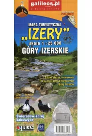G�ry Izerskie. Mapa turystyczna "Izery" 1:25 000