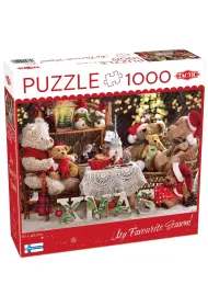 Puzzle 1000 el. XMAS Teddy Bear Family Tactic