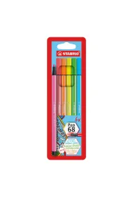 Stabilo Flamaster Pen 68 neon etui 6 kolor�w