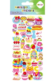 Happy Color Naklejki 3D PUFFY-Funny Sweets 9.5x22 cm