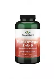 Swanson Multiomega 3-6-9 - suplement diety 120 kaps.