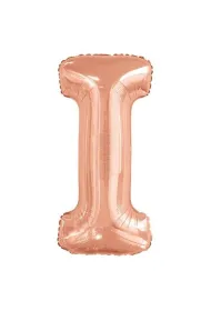 Amscan Balon foliowy litera I r�owe z�oto 40.5x86cm
