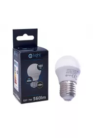 Eko-light arwka LED 7W E27 G45 ciepa 3000K 560lm kulka