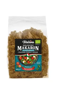 Vitaliana Makaron z razowej pszenicy durum fusilli 500 g Bio