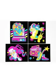 Diamond Dotz Haft diamentowy - Adults Flocked Neon Retro Classic 4pack