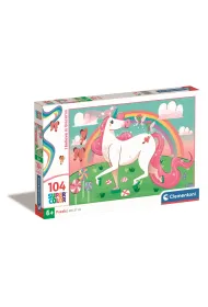 Puzzle 104 el. Super Jednoro�ce Clementoni