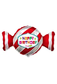 Flexmetal Balon foliowy S�odki cukierek czerwony 53x92cm
