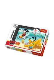 Puzzle 30 el. Miki i Pluto na pla�y 18207 Trefl