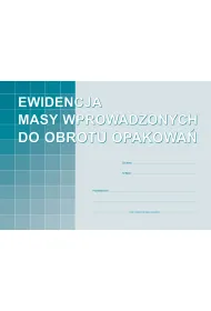 Michalczyk i Prokop Ewidencja masy wprowadzonych do obrotu opakowa�