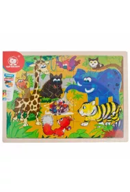 Puzzle drewniane 35 el. D�ugnla Brimarex