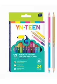Noster Kredki dwustronne Jumbo 24 kolorw 12 szt.