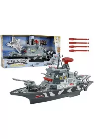 Statek wojskowy Militarny �wiat�a d�wi�ki LeanToys