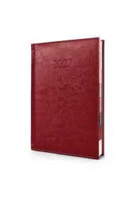 Kalendarz 2027 A5 Agenda Dzienny Bordo