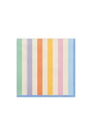 PartyDeco Serwetki Paski 33x33cm