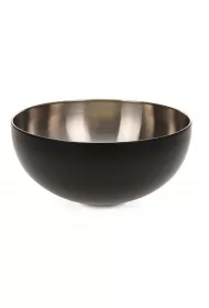 Excellent Houseware Misa patera stal nierdzewna czarna 24 cm