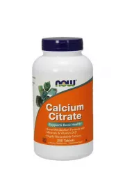 Now Foods Calcium Citrate - Cytrynian Wapnia Suplement diety 250 tab.