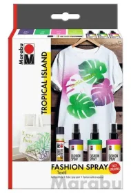 Marabu Farby do tkanin w spreju Tropical Island 4el