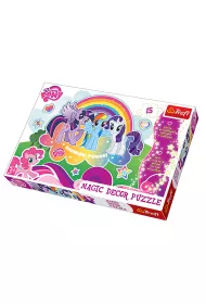 Puzzle 15 el. Magic Decor Kucyki Pony Trefl
