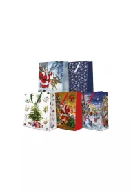 Paw Torebka premium big �wi�teczna 30x41x12cm mix