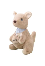 Kangur pluszowy z m�odym 23cm LeanToys
