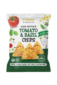 Popcrop Chrupki piramidki proteinowe o smaku pomidora z bazyli bezglutenowe 60 g