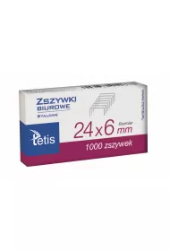 Tetis Zszywki biurowe 24/6 1000 szt.