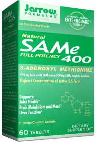 Jarrow Formulas SAMe 400 mg Suplement diety 60 tab.