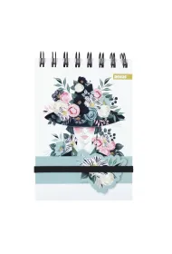 Ko�ozeszyt z gumk� A6/96k kratka Kraft Flower BENIAMIN 111153 BEN