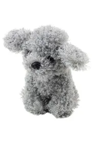 Pudel miniaturowy pluszowy szary 20cm LeanToys