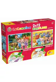 Puzzle dwustronne podogowe 2 x 12 el. Cocomelon Lisciani