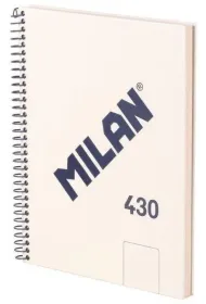 Zeszyt na spirali A5/80K gadki 1918 beowy MILAN