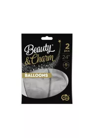 Godan Balony Beauty&Charm platynowe srebrne 2 szt.